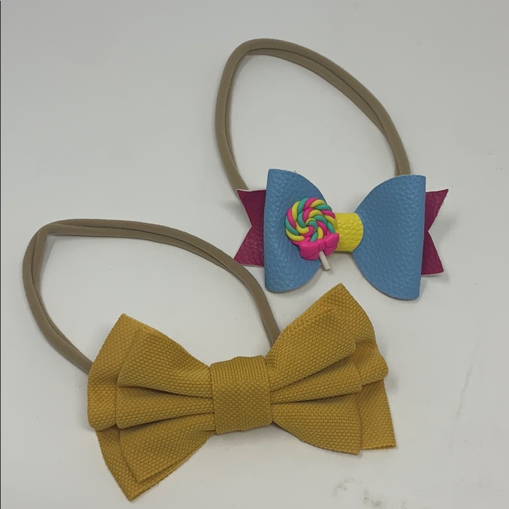 Nylon headband bows for babies
